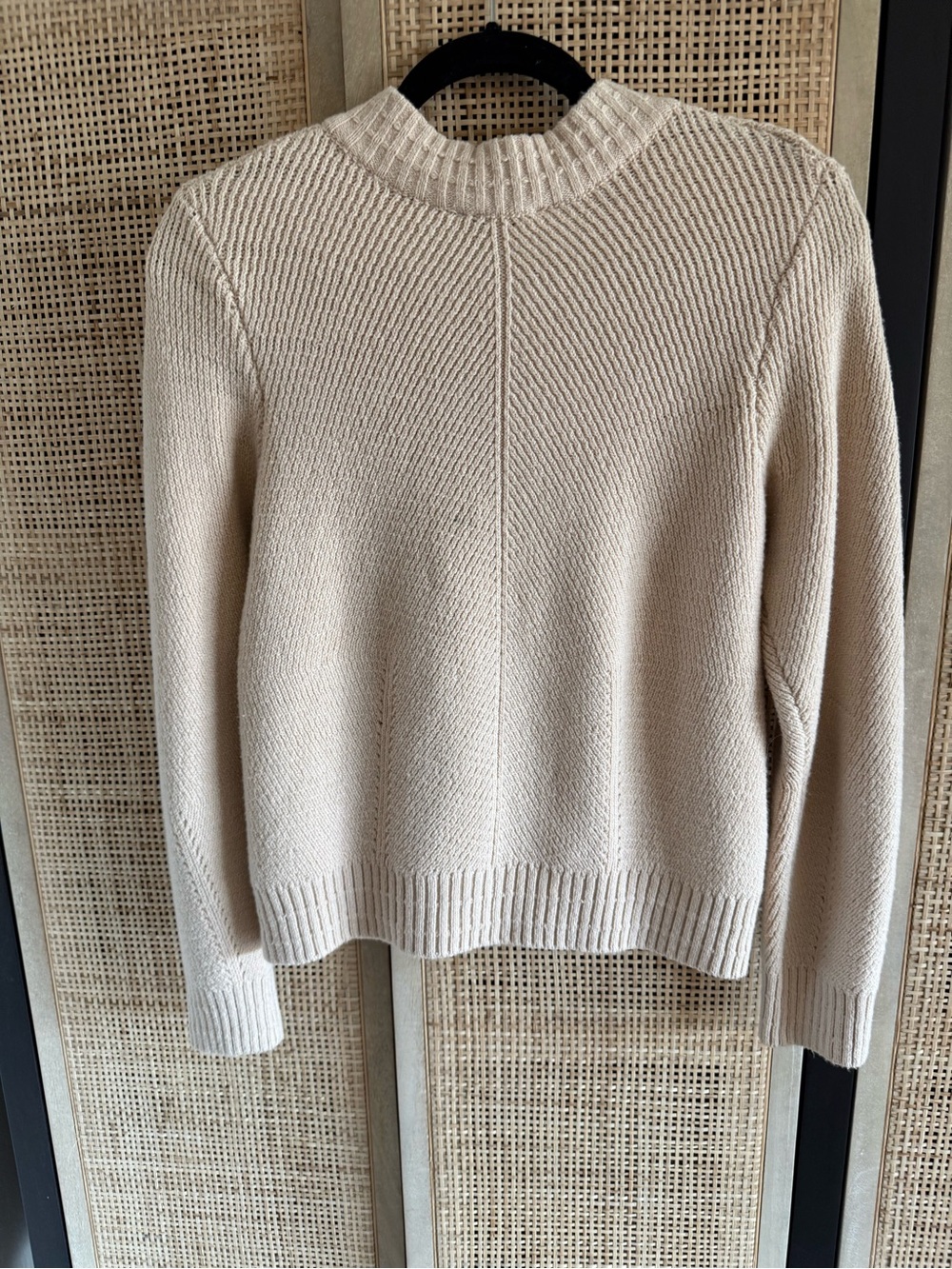 Evereve Neutral Cream Zip Knit Jacket - Picture 2 of 11